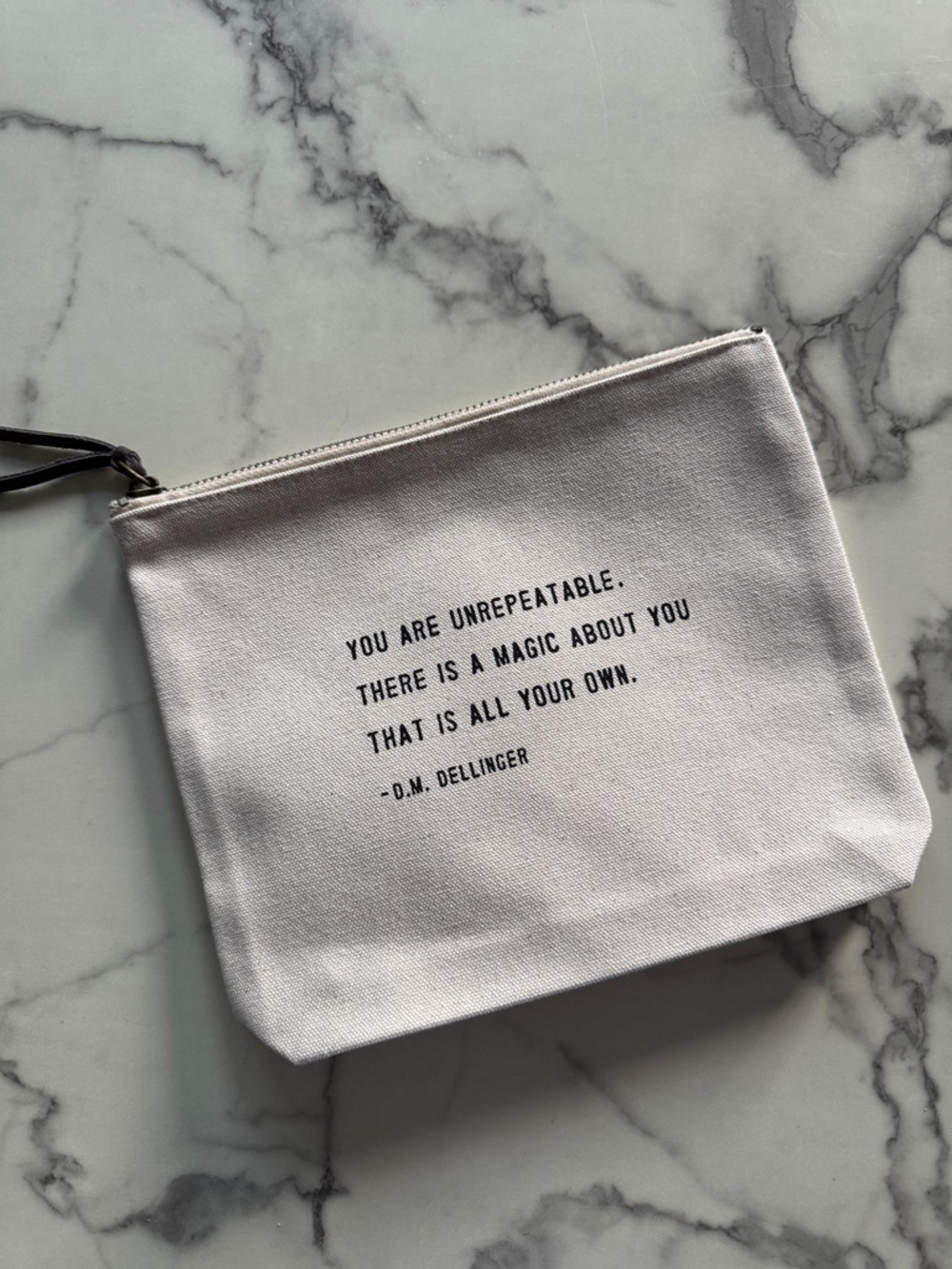 Sugarboo Zippered Bag Pouch Inspirational Quote